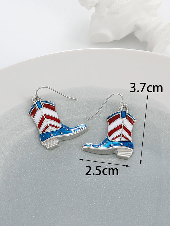 Alloy Western Cowboy Style Jewelry With Bull Head Horseshoe Hat Pattern And Electroplating