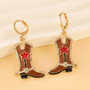 Alloy Western Cowboy Style Jewelry With Bull Head Horseshoe Hat Pattern And Electroplating