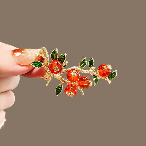 Alloy Wheat Ear Brooch Electroplated Imitation Crystal Women's Clothing Accessories