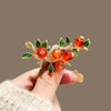 Alloy Wheat Ear Brooch Electroplated Imitation Crystal Women's Clothing Accessories