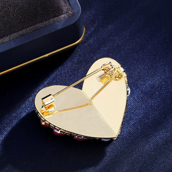 Alloy Wheat Ear Brooch Electroplating Women's Imitation Crystal Pin Clothes Sweater Suit Accessories