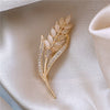 Alloy Wheat Ear Flower Brooch Electroplated Women's Highend Exquisite Coat Sweater Pin Accessories New Fashion Temperament Allmatching