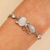 Alloy Women's Animals Style Bear Little Pig Small Animal Electroplated Bracelet Necklace Earrings Three Piece Accessories