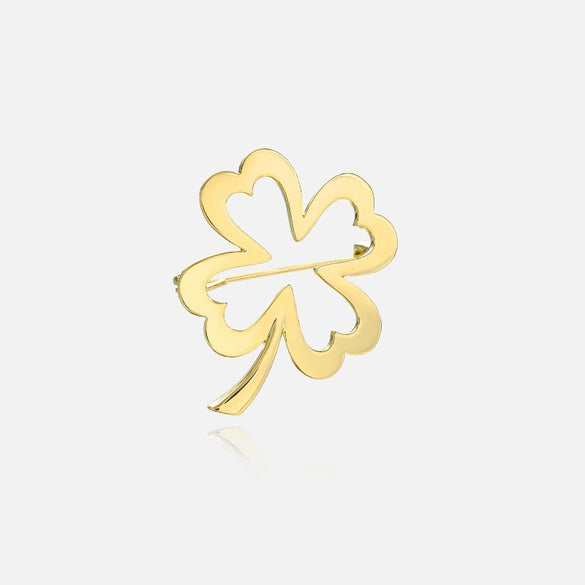 Alloy Women's Antirunning Light Brooch With Flower Pattern And Electroplating Treatment