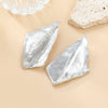 Alloy Women's Exaggerated Three Dimensional Geometric Metal Earrings With Electroplating