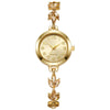 Alloy Women's Fashionable Round Dial Clover Bracelet Watch