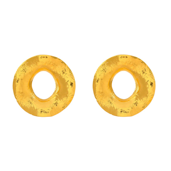 Alloy Women's Geometric Irregular Round Exaggerated Earrings
