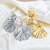 Alloy Women's Geometric Plant Flowers Style Electroplated Earrings