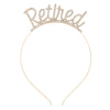 Alloy Women's Letter Headwear Hair Band With Electroplating Design For Party