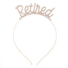 Alloy Women's Letter Headwear Hair Band With Electroplating Design For Party
