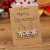 Alloy Women's 2Piece Set With Water Wave Chain Snowflake And Flower Pattern For Christmas