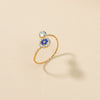Alloy Women's Ring With Cartoon Characters And Diamond Design Retro Fashion Style Creative And Simple