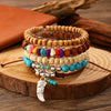 Alloy Wood Beads Beaded Accessories Retro Animal Style Unisex Bracelet
