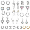 Alloy Zircon Geometric Star Tassel Women's Earrings Light Luxury Niche Ins Sweet Cool Highend