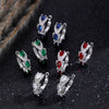 Alloy Zircon Heart Shape Ear Ring With Diamond Styling For Women