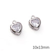 Alloy Zircon Jewelry Accessories With Square Pattern Love Key Butterfly Pendant For Diy Handmade Bracelet And Earrings