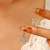 Alloy Zircon Maple Leaf Pendant Set Electroplated Women's Jewelry Necklace Earrings