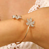 Alloy Zircon Maple Leaf Pendant Set Electroplated Women's Jewelry Necklace Earrings