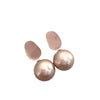 Alloy Zircon Pearl Geometric Earrings For Women Highend Minimalist Retro Style