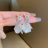 Alloy Zircon Pearl Geometric Earrings For Women Highend Minimalist Retro Style