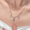 Alloy Zircon Starfish Pendant Necklace For Women Electroplated Animal Style Jewelry