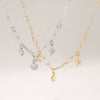 Alloy Zircon Starfish Pendant Necklace For Women Electroplated Animal Style Jewelry