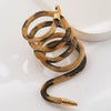 Alternative Stylish Exaggerated Punk Style Alloy Snakeshaped Animal Print Electroplated Unisex Bracelet Necklace