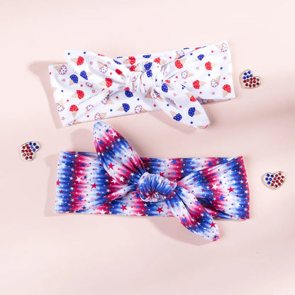 American Independence Day Children'S Elastic Print Bunny Ears Star Headband