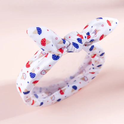 American Independence Day Children'S Elastic Print Bunny Ears Star Headband