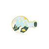 American New Exquisite Starry Night View Coffee Porcelain Bottle Brooch