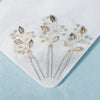 Ancient Style Pearl Drop Shape U Shaped Hair Pin Bridal Updo Headdress Wedding Hair Accessory For Women