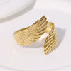 Angel Wings Titanium Steel Ring For Women With Electroplating Treatment Non Fading
