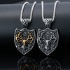 Animal Shape Geometric Stainless Steel Pendant Necklace With Polishing Treatment