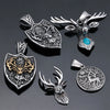 Animal Shape Geometric Stainless Steel Pendant Necklace With Polishing Treatment