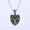Animal Shape Geometric Stainless Steel Pendant Necklace With Polishing Treatment