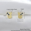 Animal Style Copper Earrings With Diamond Encrusted And Electroplating Process For Women