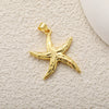 Animal Style Copper Platinum Plated Starfish Conch Love Jewelry Accessories Pendant With Zircon Eyes Turtle Wings Earrings Necklace Pendant