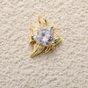 Animal Style Copper Platinum Plated Starfish Conch Love Jewelry Accessories Pendant With Zircon Eyes Turtle Wings Earrings Necklace Pendant