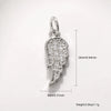 Animal Style Copper Platinum Plated Starfish Conch Love Jewelry Accessories Pendant With Zircon Eyes Turtle Wings Earrings Necklace Pendant