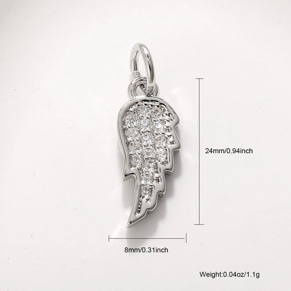 Animal Style Copper Platinum Plated Starfish Conch Love Jewelry Accessories Pendant With Zircon Eyes Turtle Wings Earrings Necklace Pendant