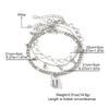 Anklet Alloy Geometric Heart Shaped Love Multi Layer Tassel Chain Lock Pendant Unisex