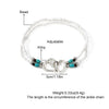 Anklet Alloy Geometric Style For Women With Rice Beads And Pine Stone Inlay