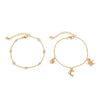 Anklet Alloy Imitation Pearl Star Butterfly Dolphin Animal Zodiac Design For Women