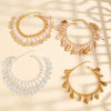 Anklet Alloy Shell Leaves Artificial Gemstones Semiprecious Stones Retro Bohemian Style For Women