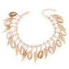 Anklet Alloy Shell Leaves Artificial Gemstones Semiprecious Stones Retro Bohemian Style For Women