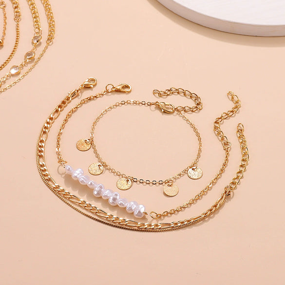 Anklet Alloy With Leaves Rose Pineapple Styling For Women