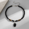 Anklet Glass Glaze Ushape Alloy Inlaid Artificial And Semiprecious Stones Men's Hiphop Simple