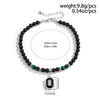 Anklet Glass Glaze Ushape Alloy Inlaid Artificial And Semiprecious Stones Men's Hiphop Simple