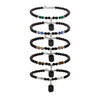 Anklet Glass Glaze Ushape Alloy Inlaid Artificial And Semiprecious Stones Men's Hiphop Simple