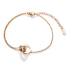 Anklet Titanium Steel Roman Doublering With Letters Numbers Text For Women